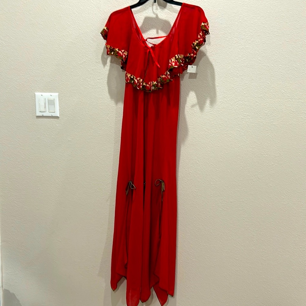 Red nightwear